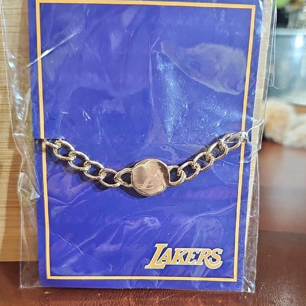 Lakers Gold Chain Bracelet